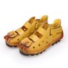 Summer Soft-soled Flat-soled Leather Women's Shoes Personalized Casual  Sandals Retro Handmade Sandals  ZXW-618