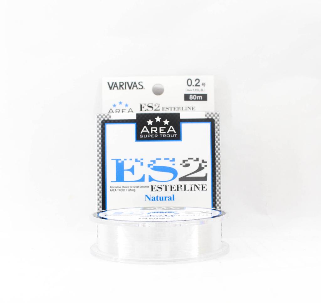 Varivas Леска Ester Line Trout Area ES2 Натуральная 80м 0.2, 1.15lb (0501)