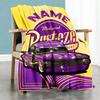 Truck Racing3 Personalized Text Blanket Gift Personalized Blanket Soft & Cozy for Office Chair Seaside Couch Living Room Four Seasons Multipurpose