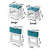 Thickened Folding Step Stool Lightweight Footstool Multi Purpose Foldable Stool  Hiking