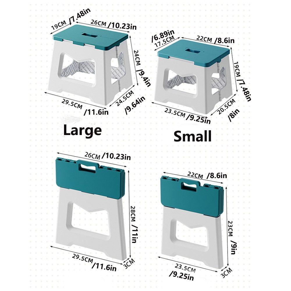 Thickened Folding Step Stool Lightweight Footstool Multi Purpose Foldable Stool Hiking