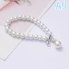 Simulated Pearl Key Chain For Aorpods Bag Pendant Wrist Beaded Key Holder For Women Mobile Phone Diy Accessories