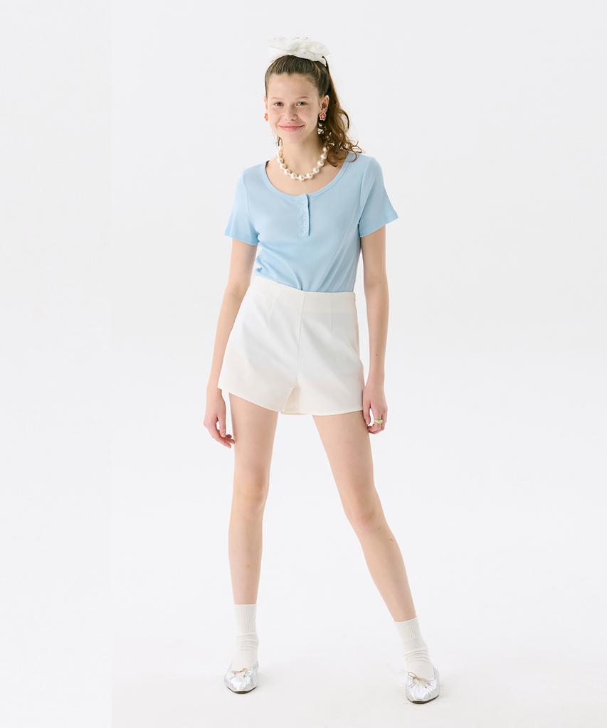 JUNEJUNE SPACE Pattern Shorts_White