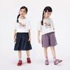 Girls' Cartoon Print Cool Short Sleeve T-shirt