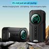 Wireless Car Air Pump Power Bank 2 In 1 Portable Air Compressor Auto Tyre Inflator Inflatable Pump For Electric Motorcycle Tires