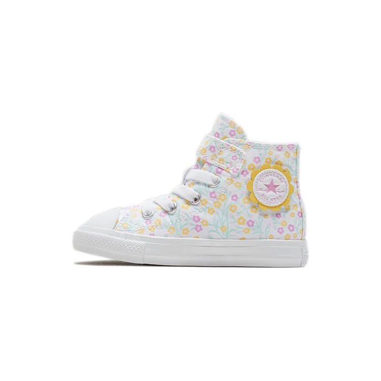 Детские Converse All Star 1V Высокие Кеды для Малышей Белые 766878C