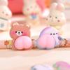 3D Cute Animal Butt Stickers Plush Pinched Happy Buttocks Sticker Stress Ease Puffy Sticker For Diy Scrapbook Phone Case Decal