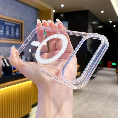 Новый для IPhone 17 Прозрачный чехол для мобильного телефона 2-в-1 Магнитная подставка-присоска для IPhone 17promax Чехол с магнитной присоской Прозрачный
