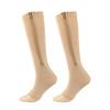 Men Women Knee High Zipper Open Toe Socks Leg Compression Support Stockings