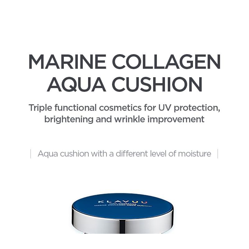 Klavuu Blue Pearlsation Высокопокрывающий аква-кушон с морским коллагеном SPF50+ PA+++ 12г