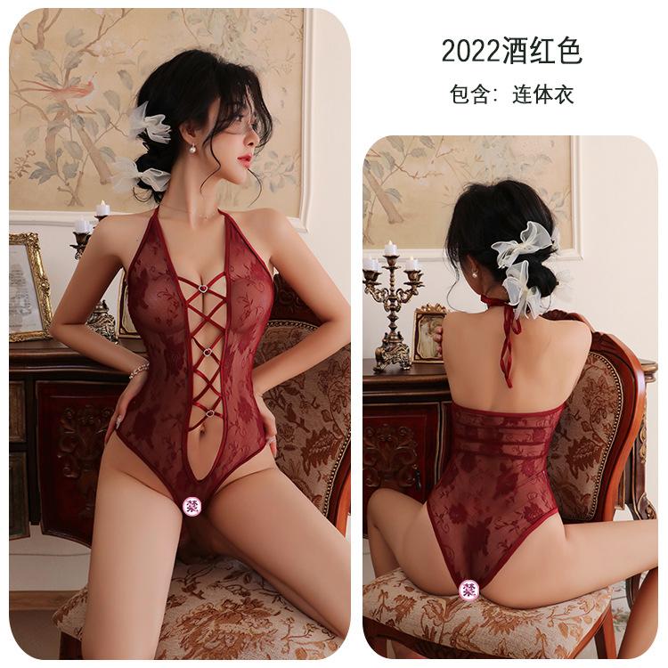 Сексуальное белье сексуальное боди с вырезом на шее пижама перспектива униформа соблазнение костюм чистого желания