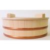 Kiso Kogei Hand-rolled Sushi Set (with Lid), Made In Japan, Wooden with Resin Ribbons, 26.8cm, Holds 2.5 Cups