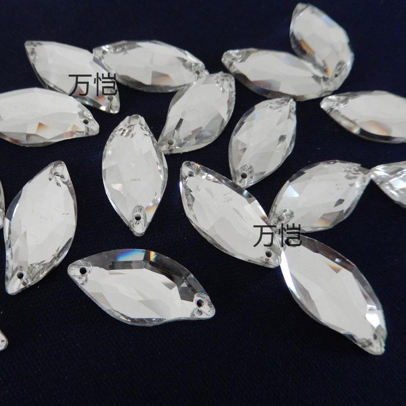 Стекло Лист Ивы Ручная Вышивка Дрель, Русалка Неоновый Флуоресцентный Плоское Дно Сделай Сам Одежда Обувь И Носки Бриллиантовые Ювелирные Аксессуары Стразы