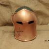 Medieval Crusader Helmet  Copper  Green Knight Armor Handmade Cosplay