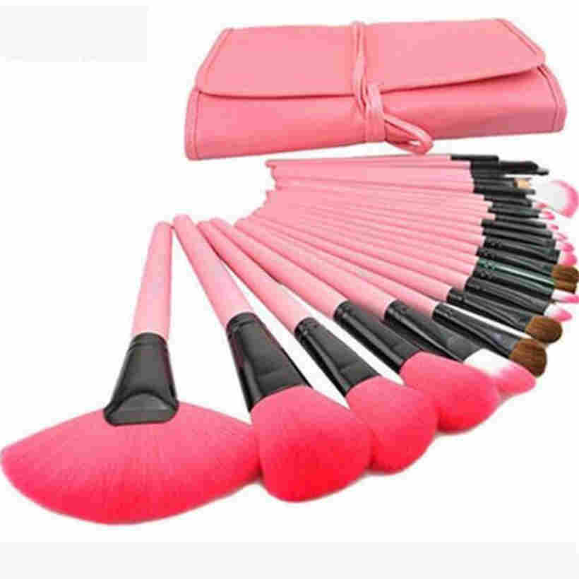 24 шт. профессиональные наборы кистей для макияжа, тени для век, основа для румян, косметический инструмент