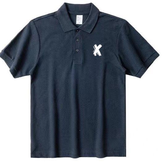Front Shoulder Polo Shirt, Thin Lapel Polo Shirt, Summer Solid Color Loose Short-sleeved Top Summer Fashion Classic Turn-down Collar Office Polo Shirt