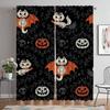 Разделение Хэллоуин Шторы для спальни Затемняющие шторы для комнаты 2 панели Домашний интерьер Шторы Оттенки Гостиная Кухня Элегантный