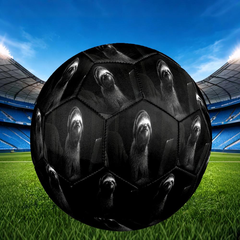 1pc Sloth Tech World Size 5 Soccer Ball Professional Match Training Football Indoor &Outdoor Sports Ball Lightweight Durable c6560