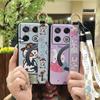 Cute Silicone Phone Case For Infinix GT 20 Pro/X6871 Phone Holder Lanyard Durable Ring Back Cover Fashion Design Cartoon