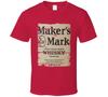 Виски Maker's Mark Бурбон Алкоголь Питье Подарок Поношенный Вид Футболка
