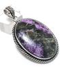 Natural Purpurite Gemstone 925 Sterling Silver Jewelry Pendant 2.17" y7R39