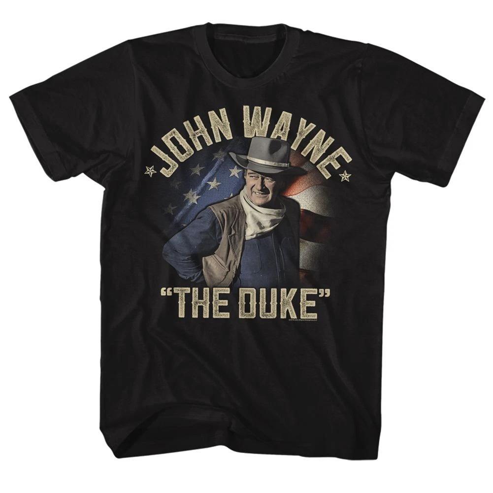 John Wayne The Duke Returns Black Icon  Children's T-shirt