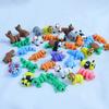 5/10Pcs Random 3D Printed Cute Small Creative Animal Figures Figurines Kids Birthday Party Gifts For Boys Girls