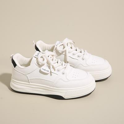 Женская белая повседневная обувь. Трендовые износостойкие кроссовки, увеличивающие рост. Женские удобные дышащие теннисные туфли для активного отдыха.