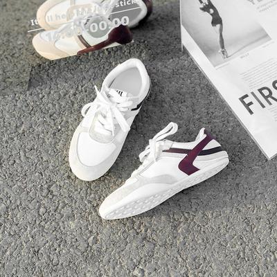 Новая цветовая гамма обуви Форреста Гампа, женские универсальные кожаные повседневные спортивные туфли на мягкой подошве, ретро, на шнуровке, на плоской подошве, немецкие тренировочные туфли для женщин