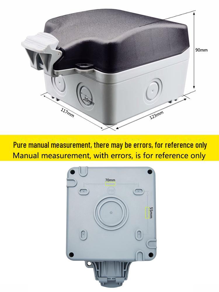 Наружная водонепроницаемая розетка с защитой от брызг, класс защиты IP66, американская, японская, на 3 отверстия, с выключателем