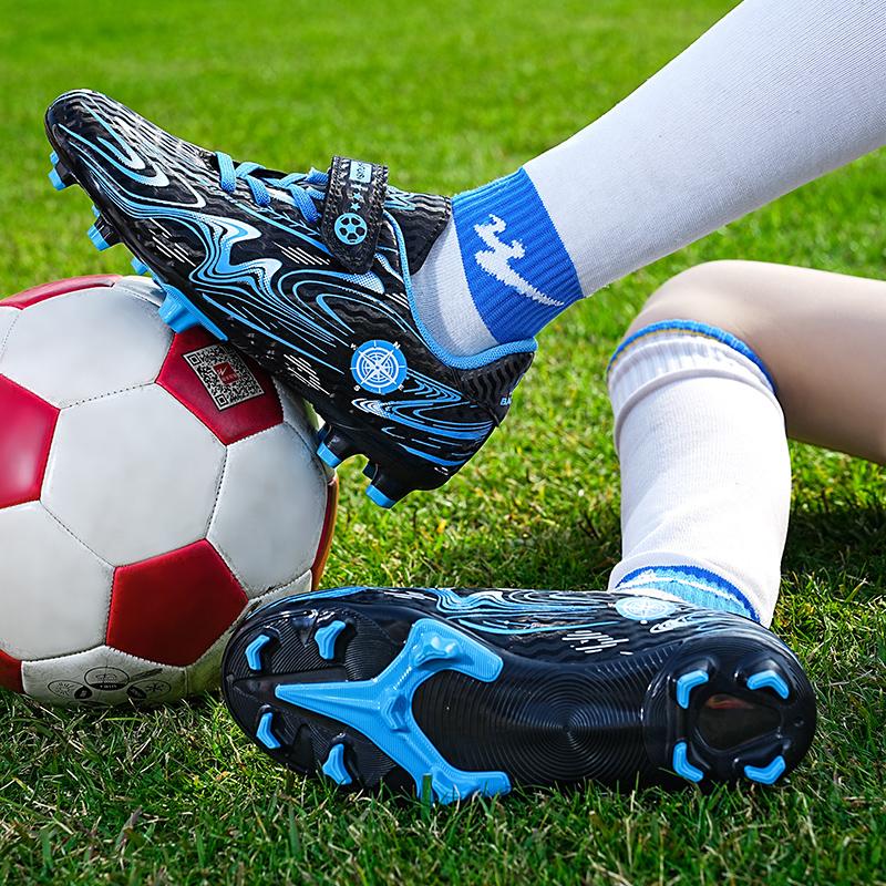 28-39 Children's Football Boots Children's Magic Stickers Strap Plastic Nail Football Shoes