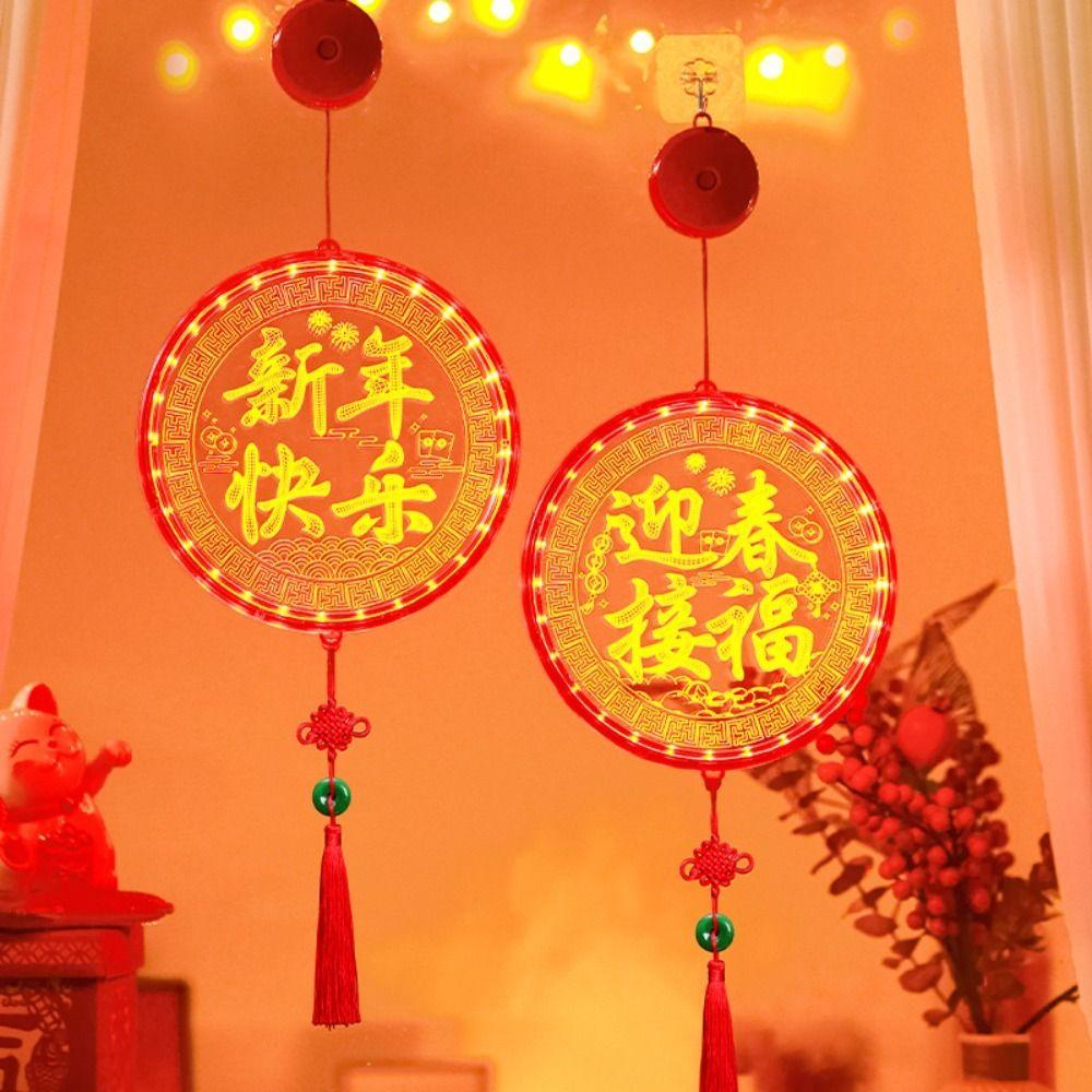 Acrylic New Year Lantern Red Hanging Lights New Red Hanging Lanterns Chinese New Year