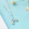 Ожерелье женское S999 чистое серебро Мори стиль маленькая свежая ключичная цепочка простая подвеска