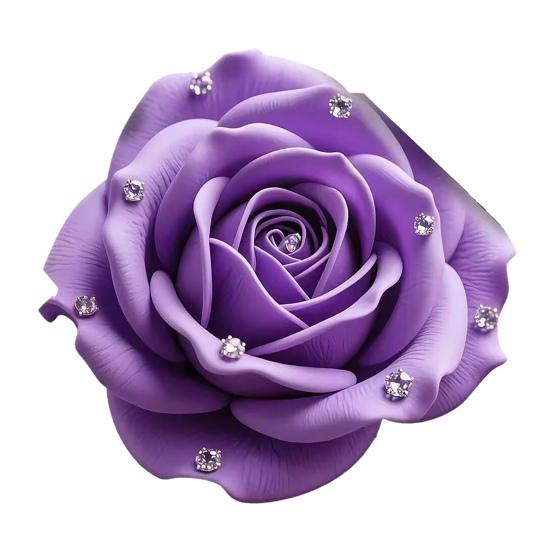 Цветочный Плюшевый Коврик для Пола 3D Реалистичный Стразы Крючком Роза Узор Нескользящий Напольный Коврик Быстросохнущий Впитывающий Коврик для Ванной Комнаты Кухни