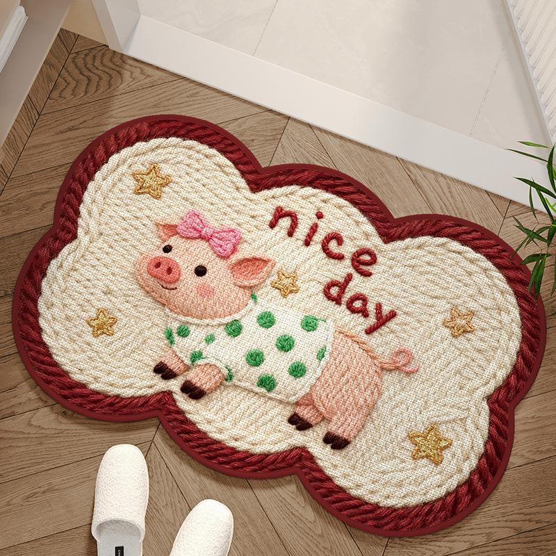 Cartoon Puppy Non-Slip Quick-Dry Water-Absorbent Bathroom Floor Mat