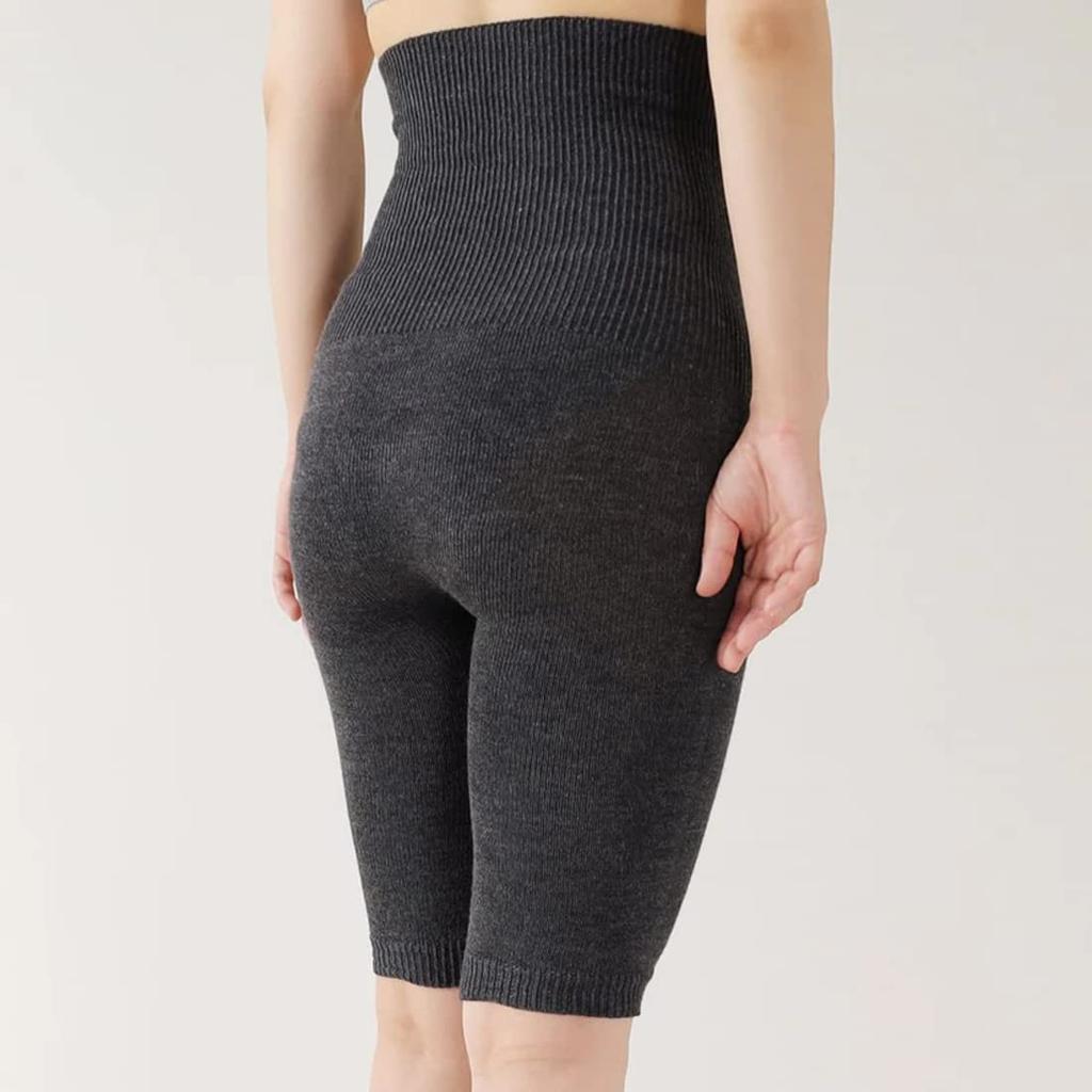 Курасикину согревающая повязка на живот из и для чувствительной и сухой согревающей и холодной кожи, унисекс, цвет полуугольно-серый, брюки, лен, хлопок, шелк,