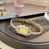 Alloy Bracelet Watch Square Medieval Exquisite Quartz Watch Women's Light Luxury Watch