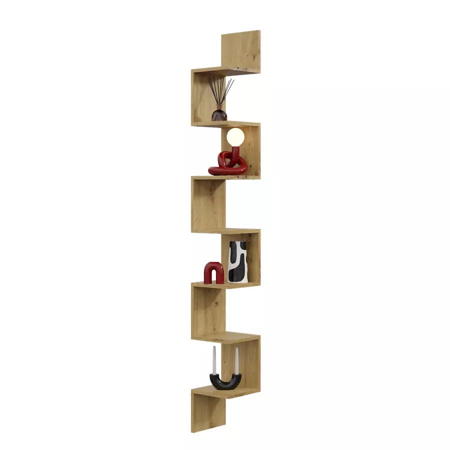 Modern Maxi Hanging Corner Shelf - 202cm white