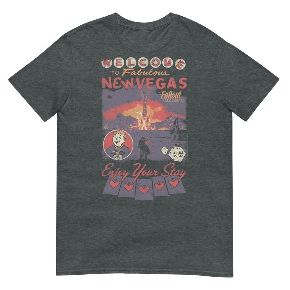 Fallout Welcome To Fabulous New Vegas Vintage Video Game Tshirt