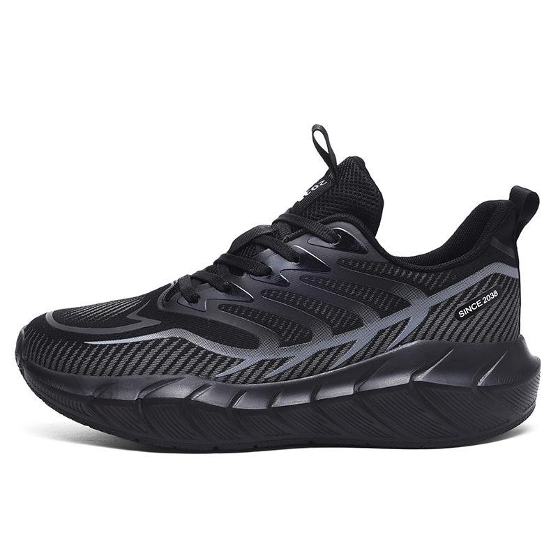 Мужские дышащие кроссовки Flyknit больших размеров - 5 цветов, амортизация, модная повседневная спортивная обувь