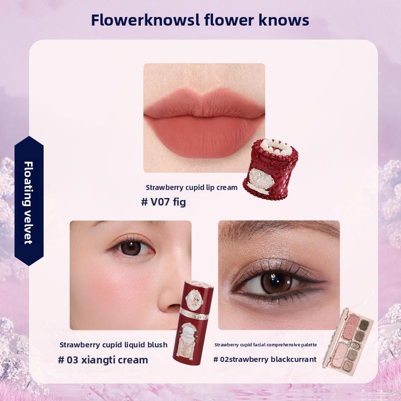 Flowerknows Подарочная Коробка Набор Макияжа Маленький Ангел Полная Коробка Блеск для Губ Румяна Ракушка Украшение Цветочный Знать Набор для Подарка на День Рождения
