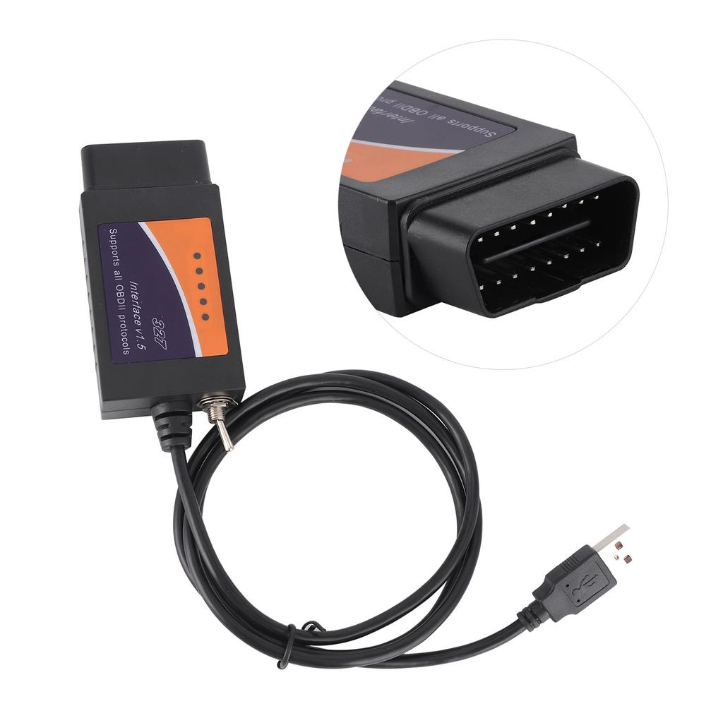 OBD2 Diagnostic Connector Cable USB Interface Auto Fault Checking Tool Fit for Ford