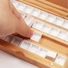 with Lid Watercolor Box Empty Bamboo Paint Storage Box New Paint Palette  Painting Art Supplies