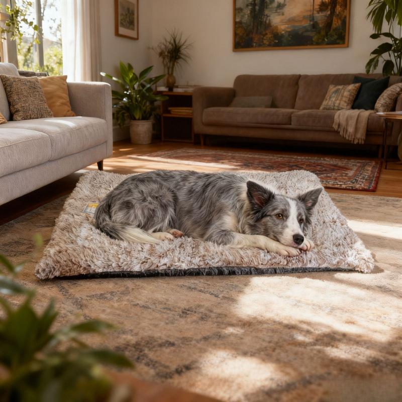 Winter Self-Heating Pet Pad Blanket for Dogs Cats, No Electricity Thermal Mat with Anti-Slip BottomWarm Cushion for Puppy Kitten