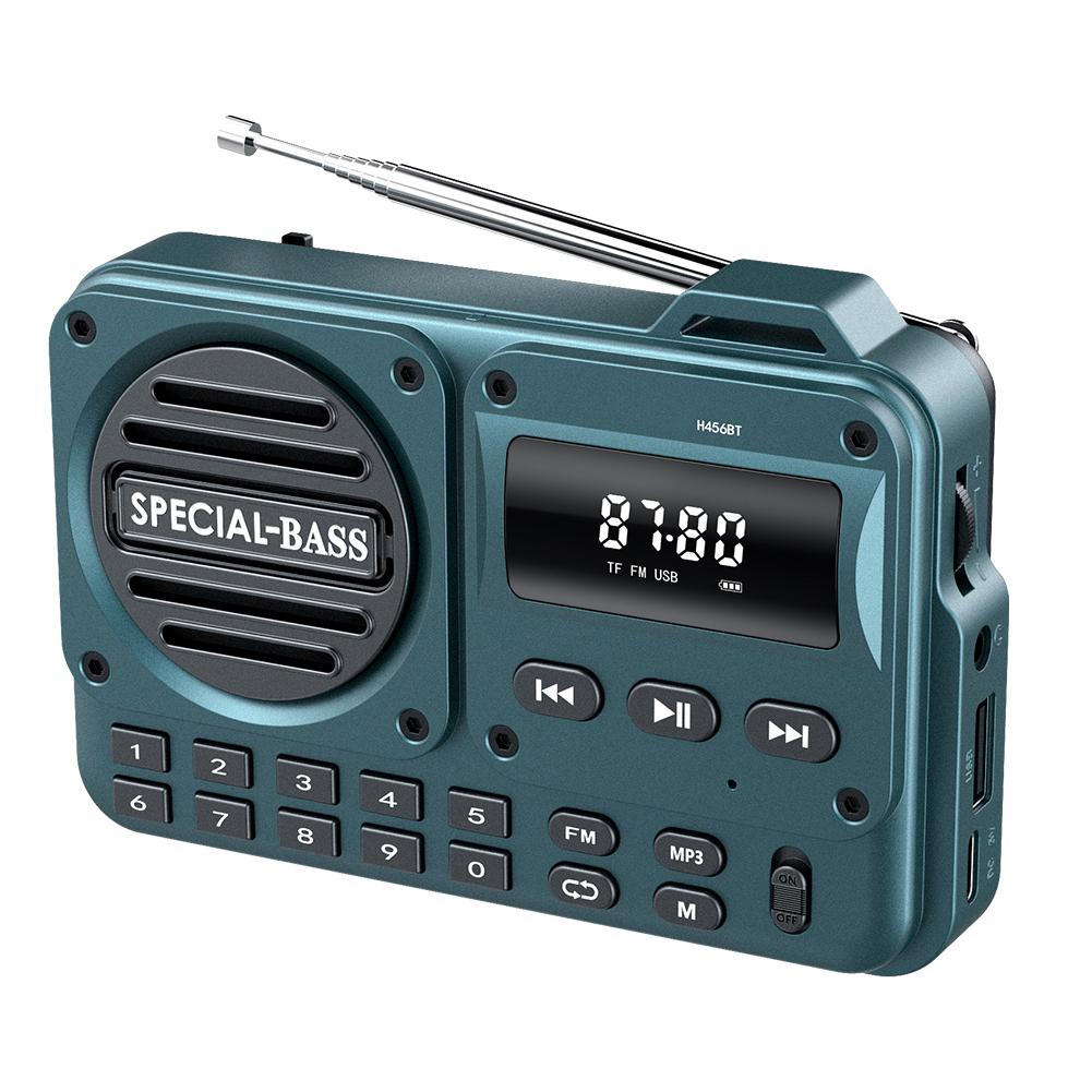 Портативное FM-радио Карманный беспроводной Bluetooth-динамик с FM-радиоприемником USB-слот для SD-карты MP3-плеер Перезаряжаемое FM-радио