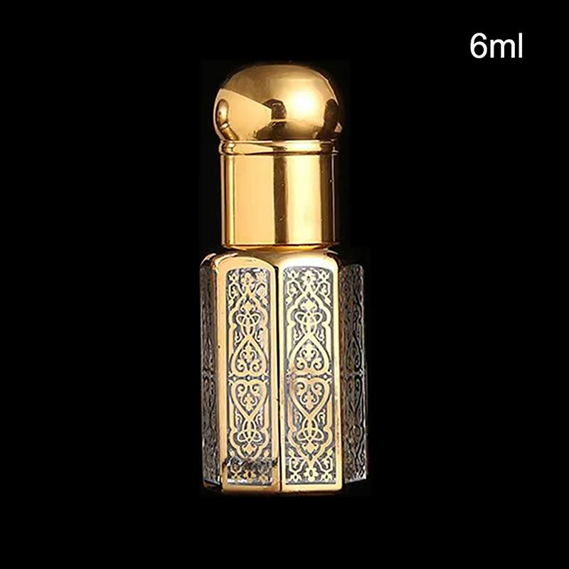 3/6/12 мл эфирное масло роликовый флакон золотая капельница флаконы для духов дорожный многоразовый роликовый стеклянный роскошный пустой контейнер