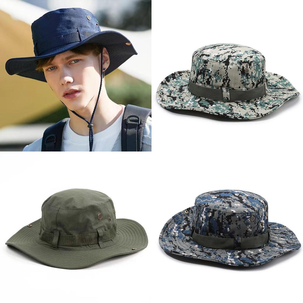 Outdoor Sun Hat For Camping With Breathable Cotton Fabric For Fishing And Hiking