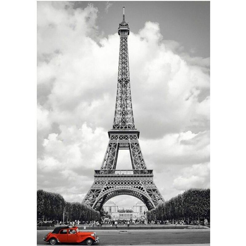 5D DIY Алмазная картина Вид на улицу Алмазная вышивка Роза Вышивка крестиком Ремесла Полный круглый дрель Домашний декор Подарок