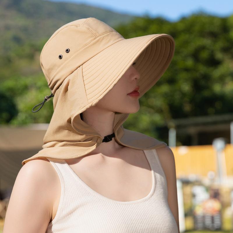 Women S Summer Outdoor Sun Protection Hat With Shawl Neck Guard