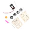 Wood Racing Car DIY Kit Kids Toy DIY Kit Electric Wooden Racing Car for Children Science and Technology Inventions Assembled